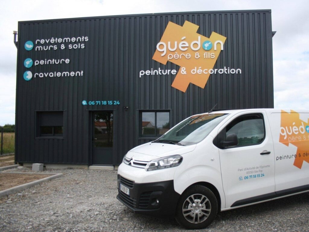 Façade extérieure de la société GUEDON Peinture